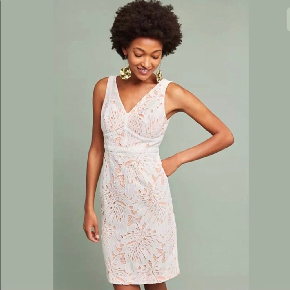 Maeve gardenia column dress NWOT